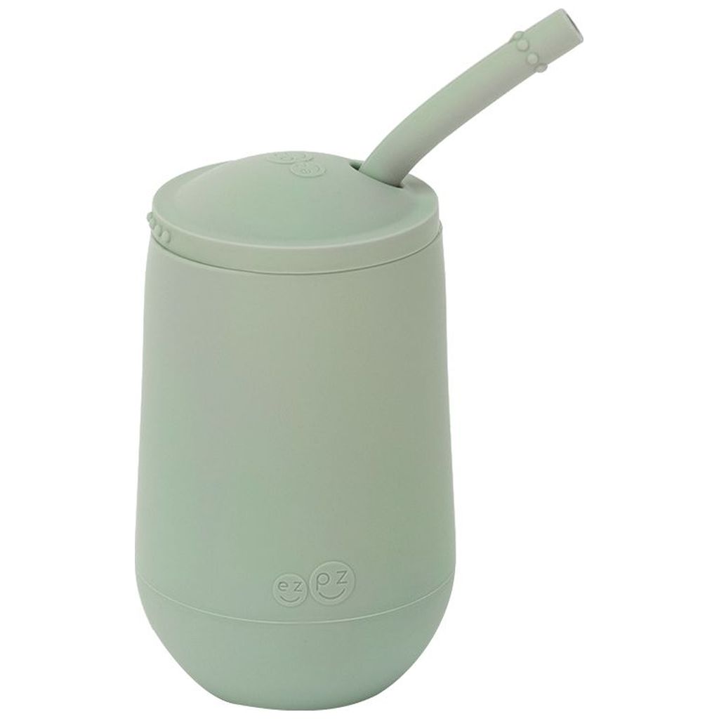 Product Image for ezpz Happy Cup with Straw and Lid sage