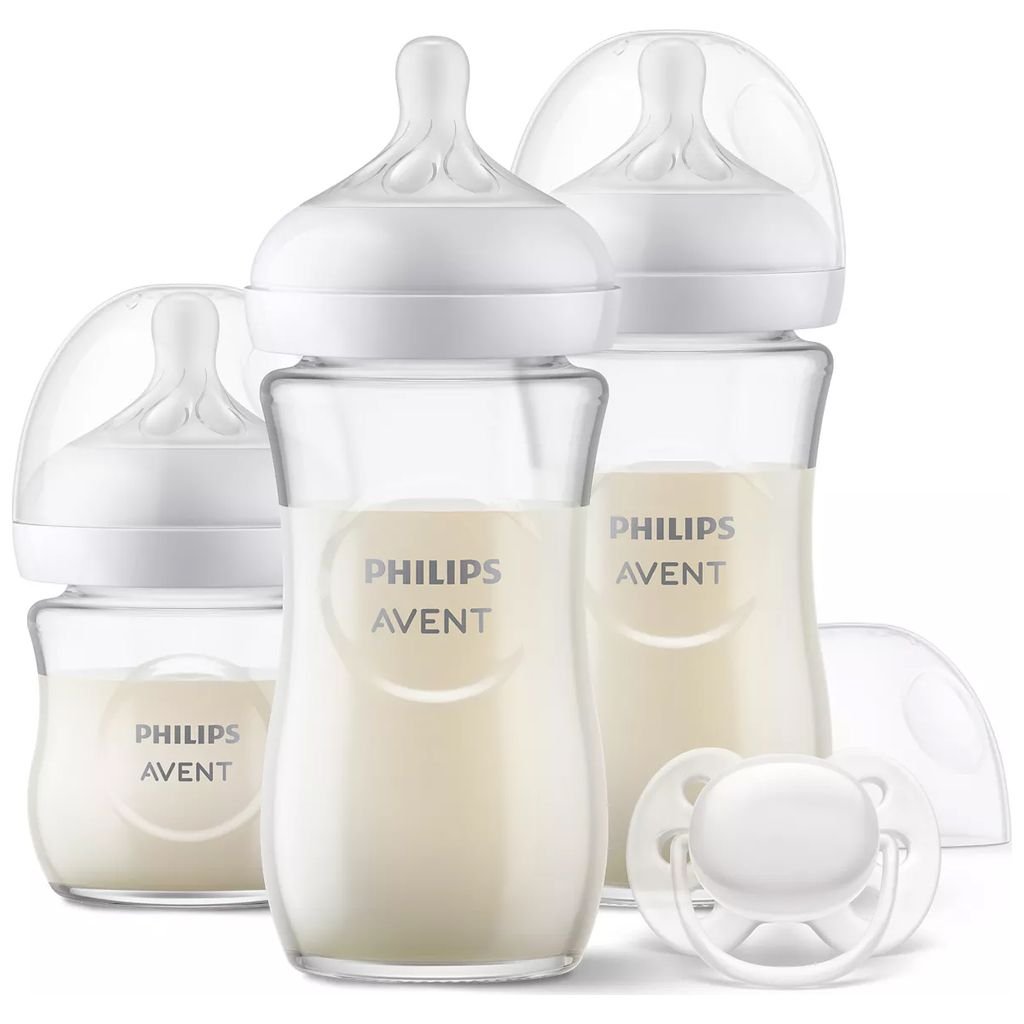 Philips Avent Natural Response Kleines Flaschen Set aus Glas für Neugeborene