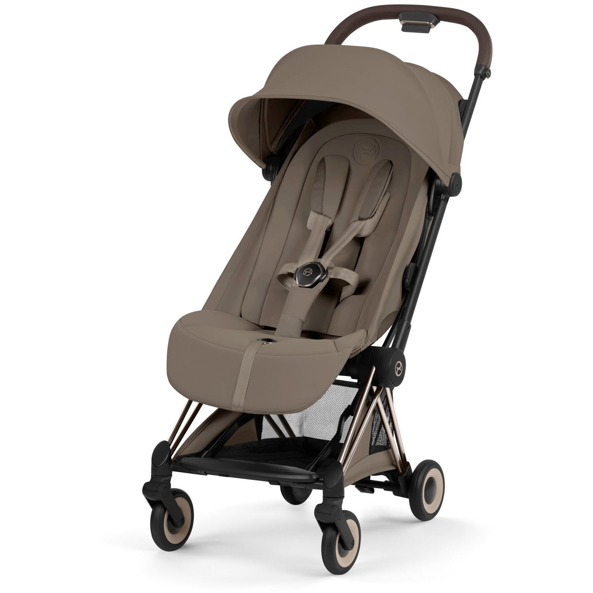 Product Image for CYBEX Coya Style champagne gold coconut brown dark brown pour 1 enfant avec 4 roues