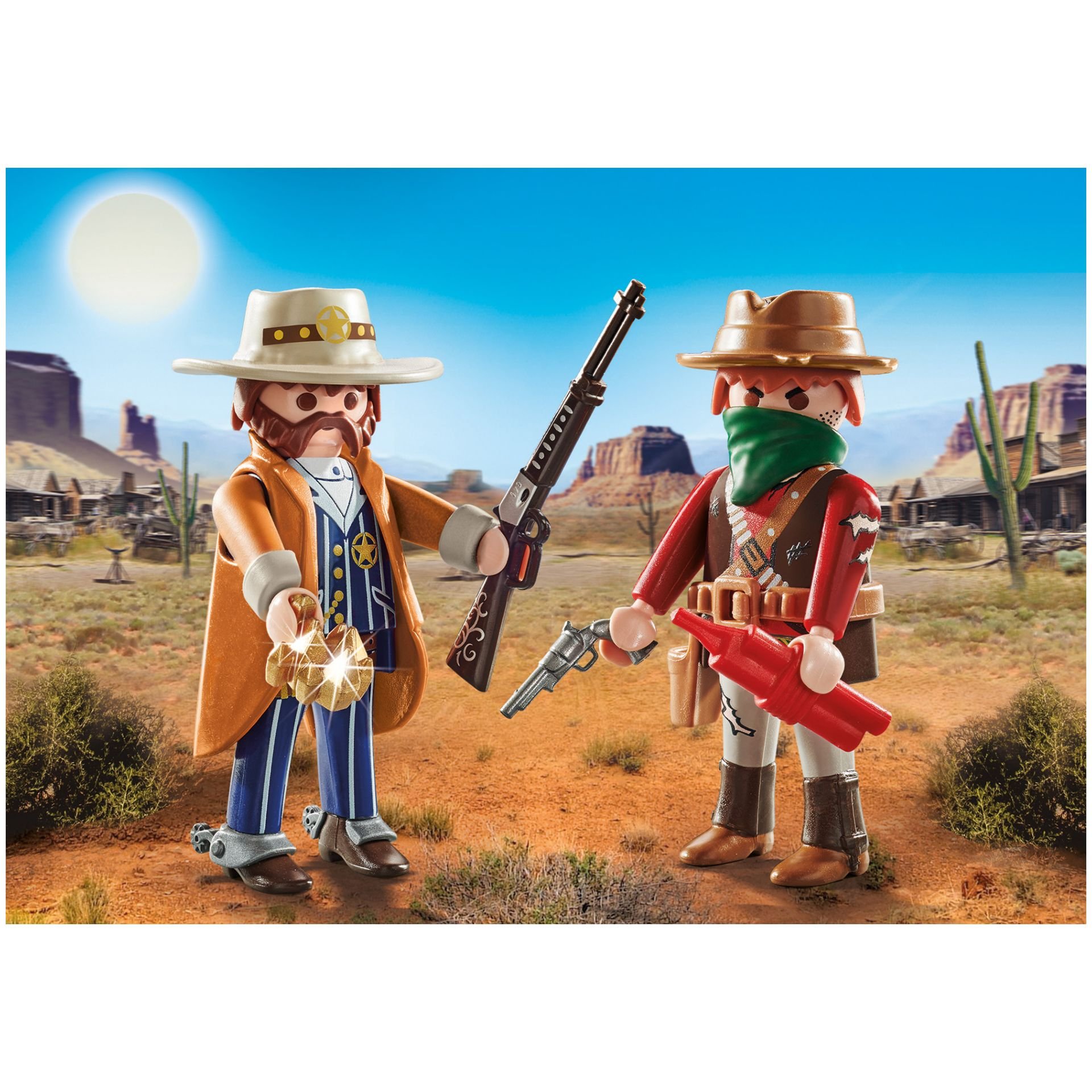 PLAYMOBIL Western 71508 Bandit and Sheriff | 4mybaby