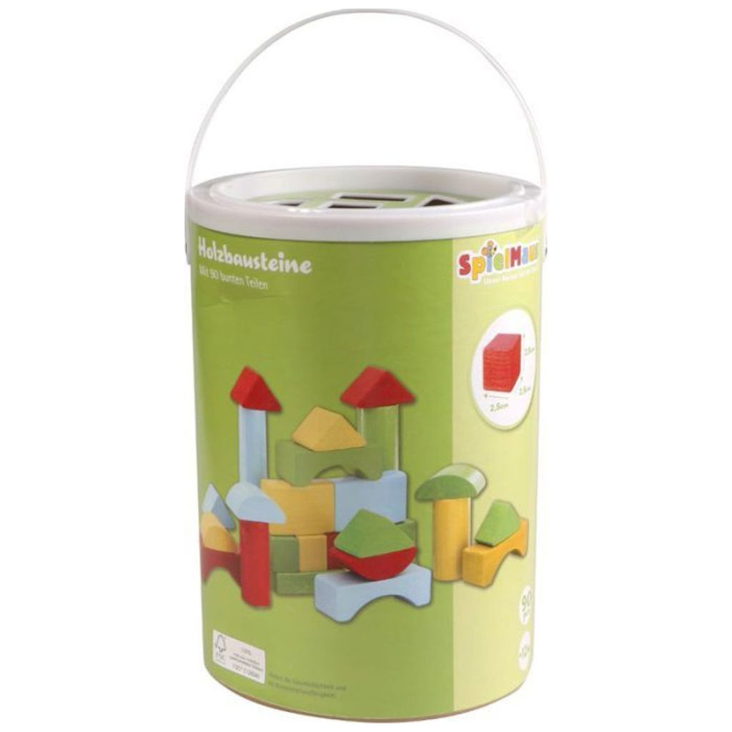 PlayMouse blocchi di costruzione in legno in tamburo