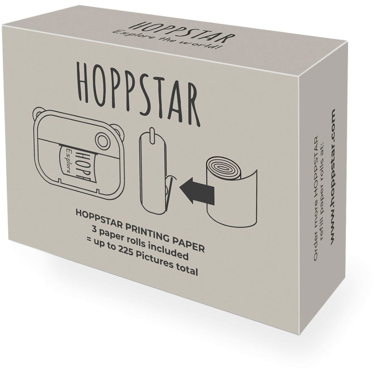 HOPPSTAR - Recharge Papier - Pack de 3 rouleaux HOPPSTAR - Recharge Papier - Pack de 3 rouleaux