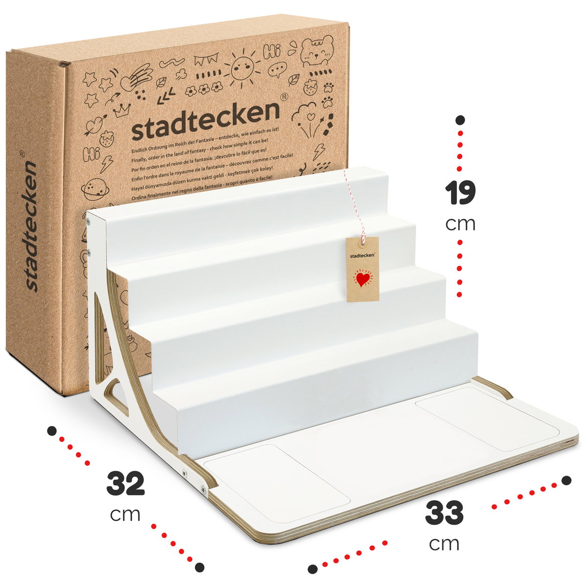 étagère Toniebox Stadtecken étagère En Bois I Convient Pour La Toniebox Et Environ 50 Tonies I Rangement Parfait Dans La Chambre Des Enfants I À Monter Ou à Suspendre I La Sirène