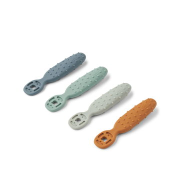 Set Di 2 Cucchiai In Silicone Per Bambini - Morbidi, Senza BPA, Con Custodia, Lunghezza 16 Cm, Colorati - Foto 10