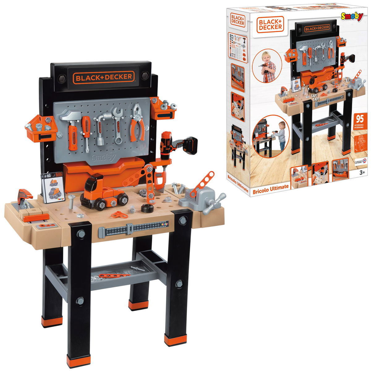 Smoby Black+Decker Bricolo Ultimate workbench 4mybaby