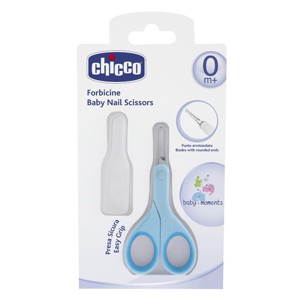 Chicco Baby Scissors with Protective Cap blue