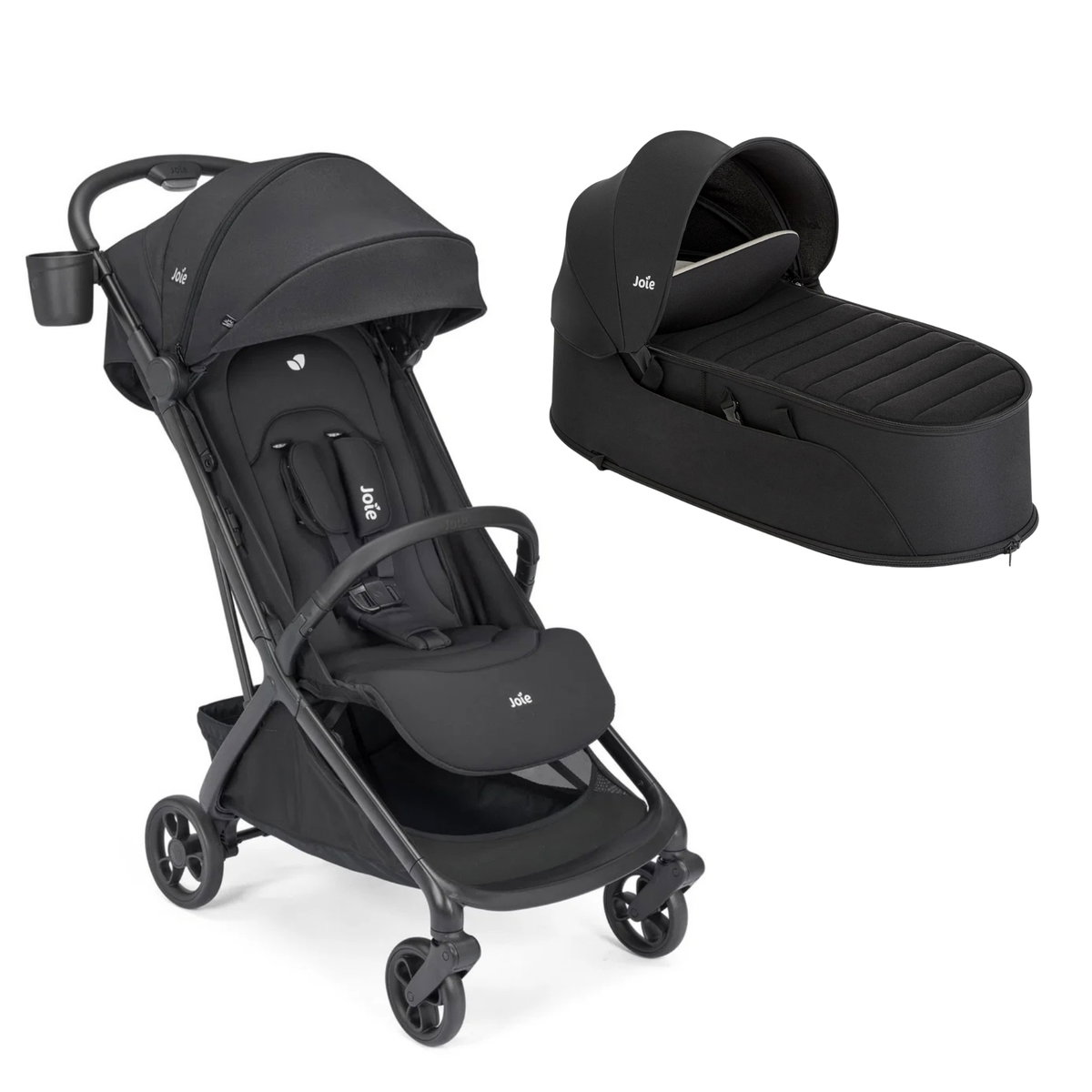 Product Image for Joie Porto Set raven for 1 child with 4 wheels
