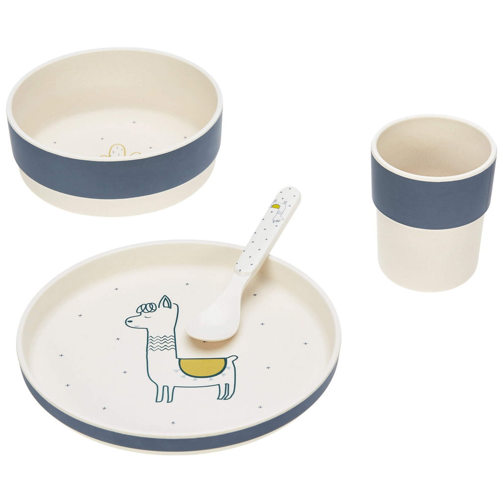 Vaisselle bambou Laessig enfant, durable, lave-vaisselle