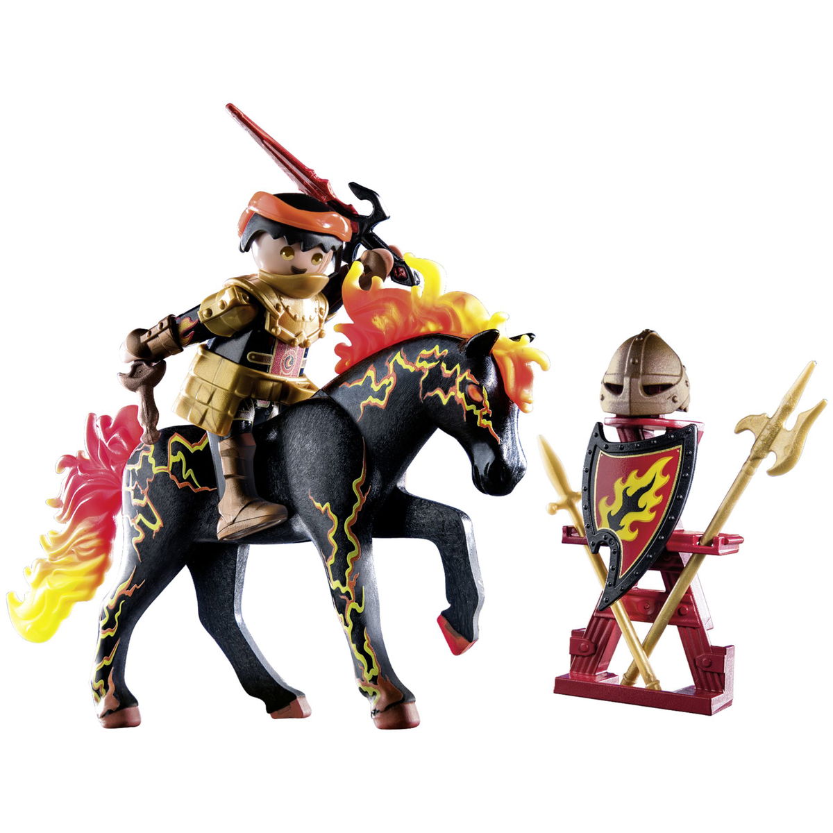 PLAYMOBIL Novelmore 71213 Burnham Raiders - Feuerritter, Spielzeug fur Kinder ab 4 Jahren 並行輸入品 PLAYMOBIL Novelmore 71213 Burnham Raiders Fire Knight