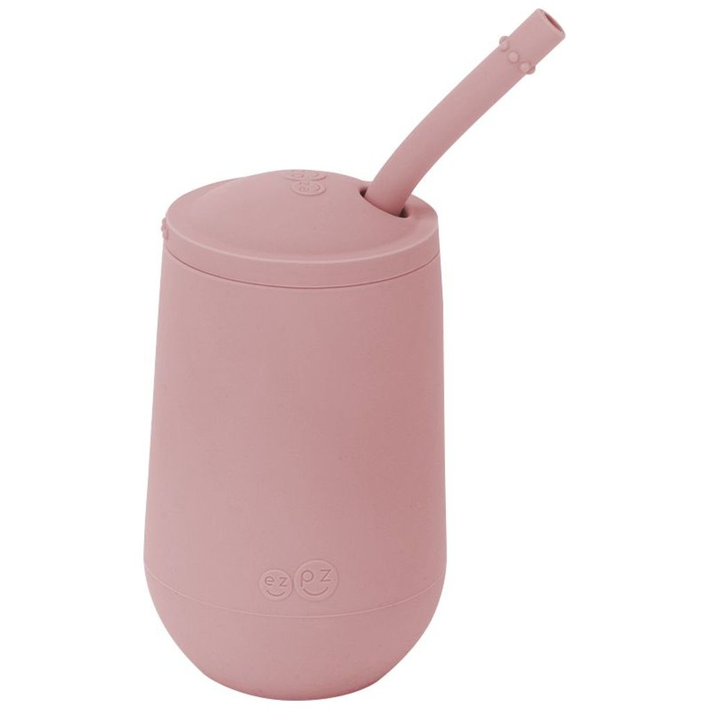 Product Image for ezpz Happy Becher mit Strohhalm und Deckel blush