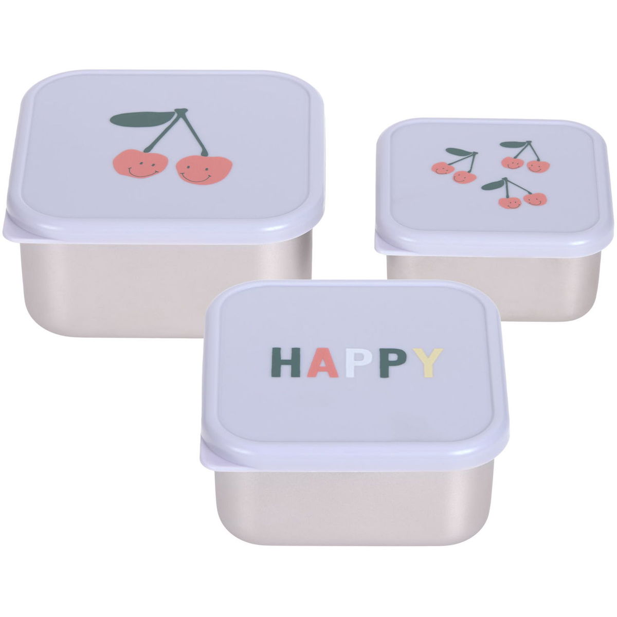 Lassig Edelstahl Snackboxen 3er Set kaufen