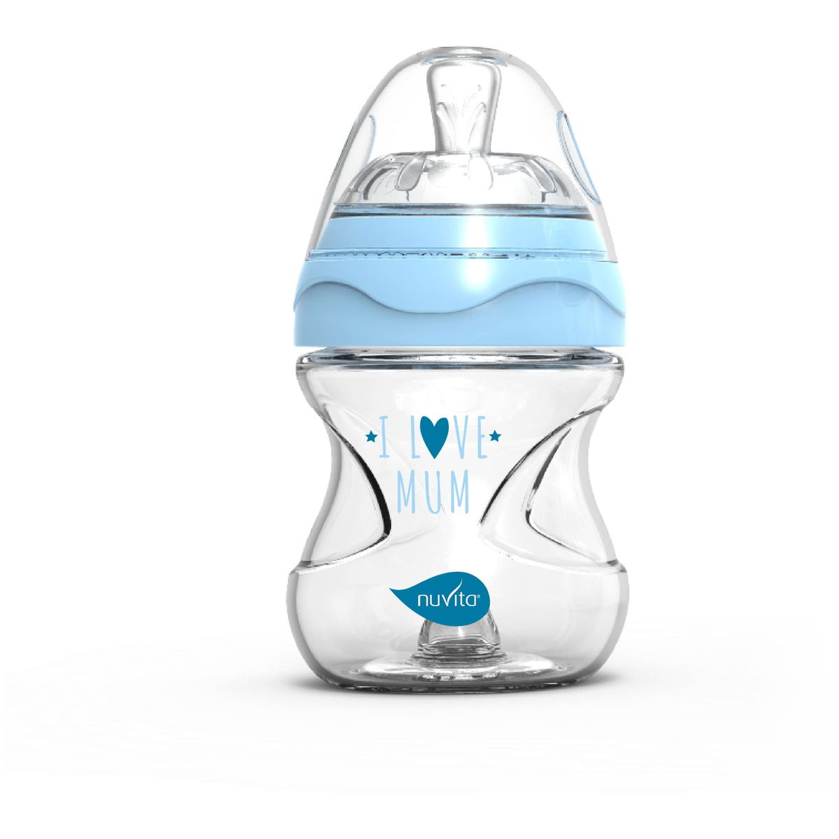 Product Image for nuvita Bouteille en verre blue