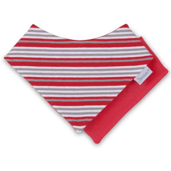 Sterntaler Triangle Scarf red striped