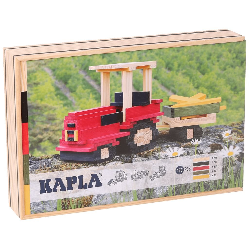 Set di costruzioni Kapla per trattori 155 pezzi