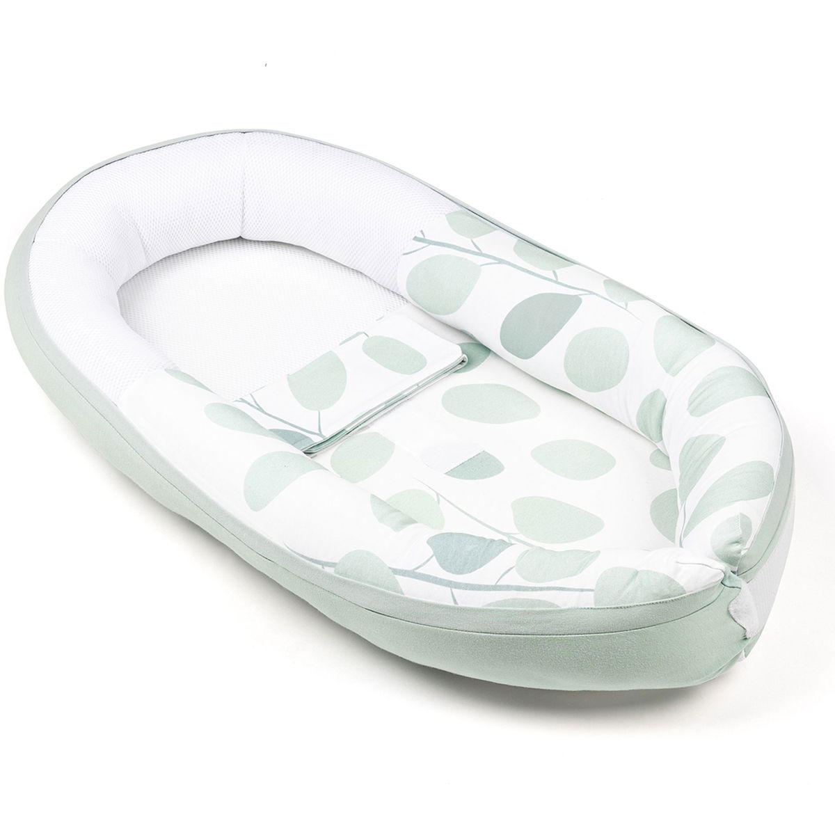Product Image for doomoo Babynest Cocoon Leaves grün