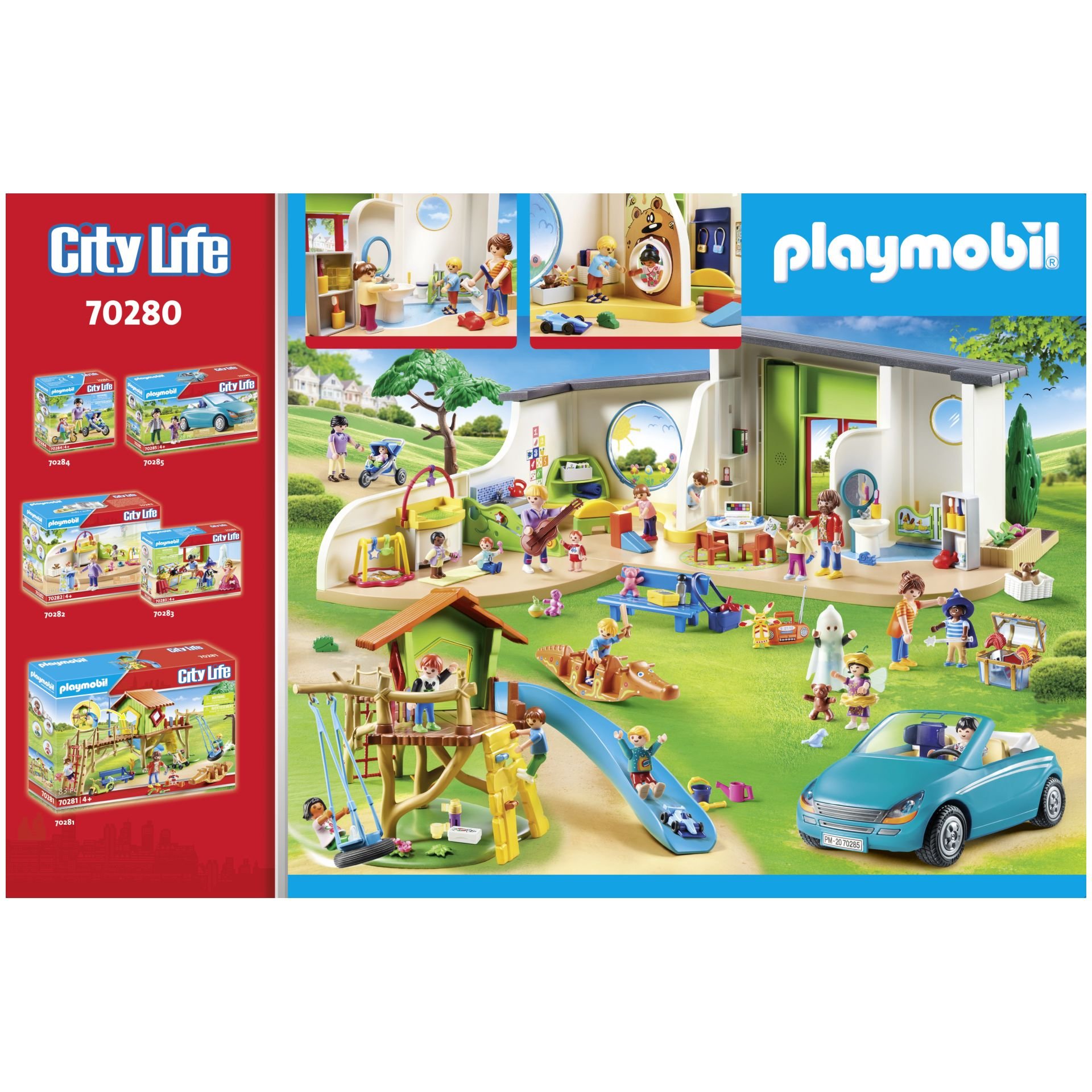  PLAYMOBIL City Life 70280 KiTa Regenbogen: Pädagogisches Spielzeug für 
