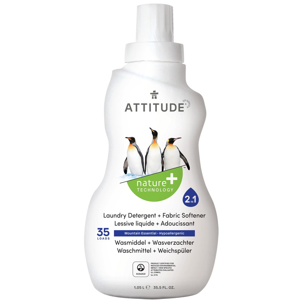 Product Image for Attitude Nature+ 2in1 Detergent and Fabric Softener
