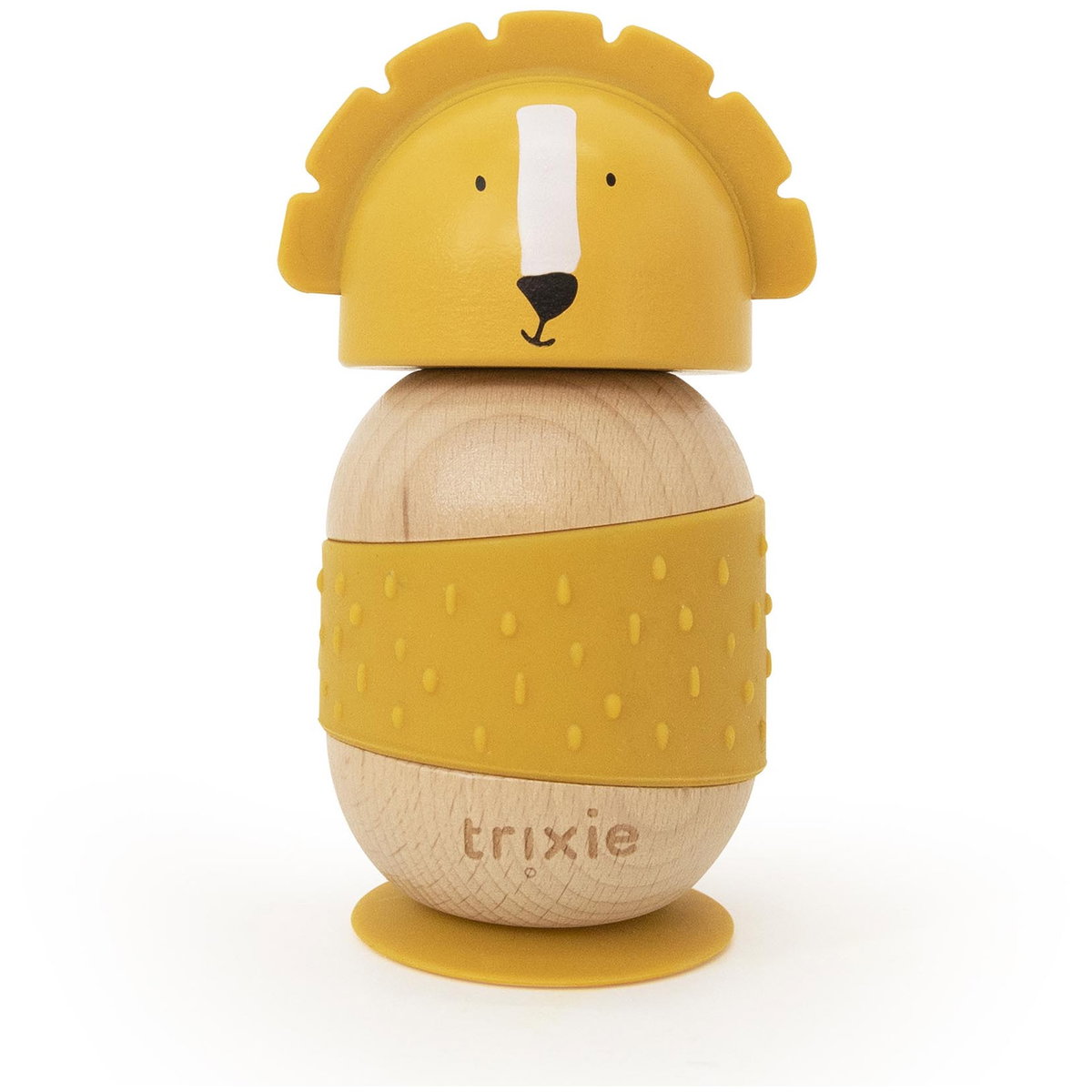 Product Image for trixie Wackelspielzeug aus Holz und Silikon mr. lion