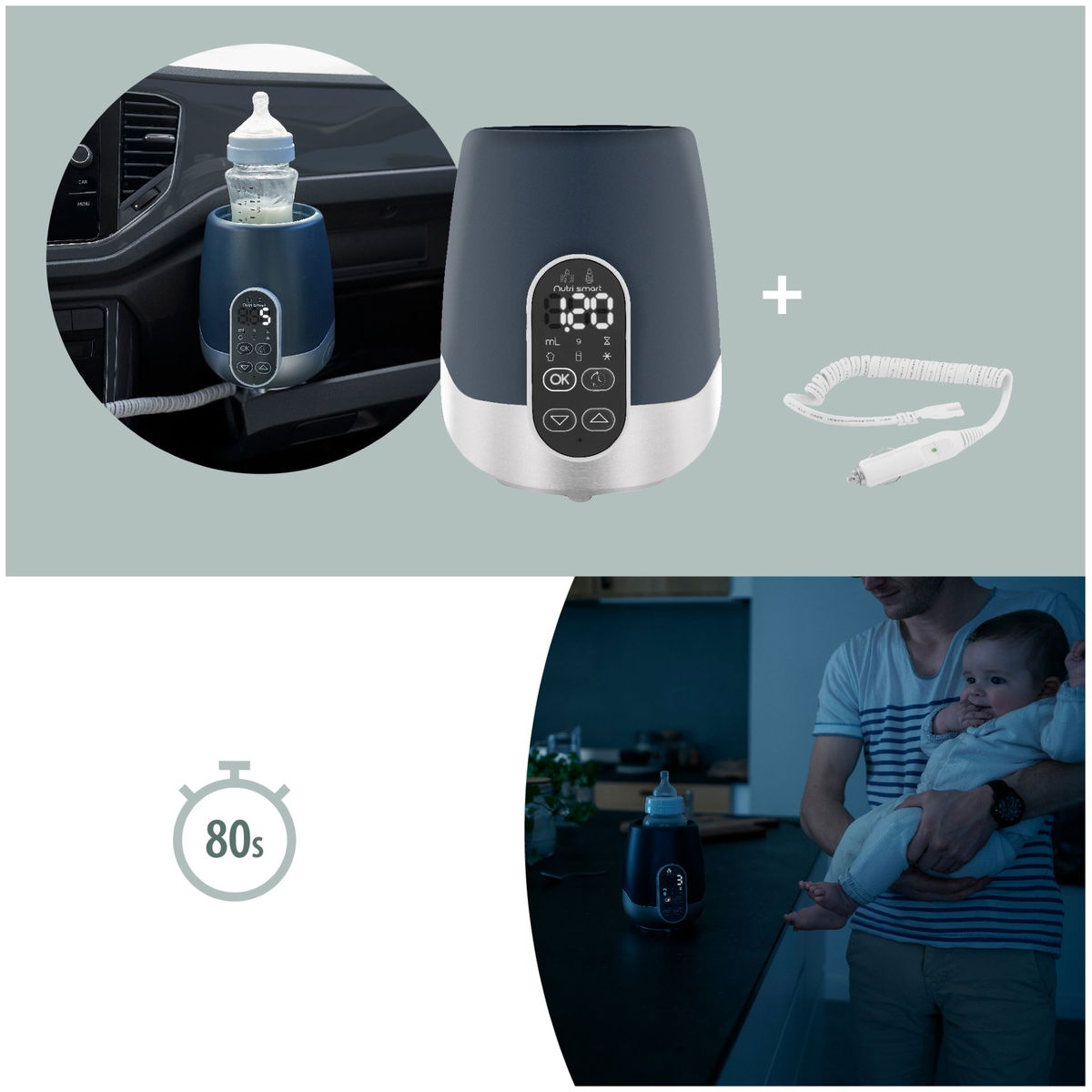 Babymoov NutriSmart Bottle Warmer For safe and practical baby