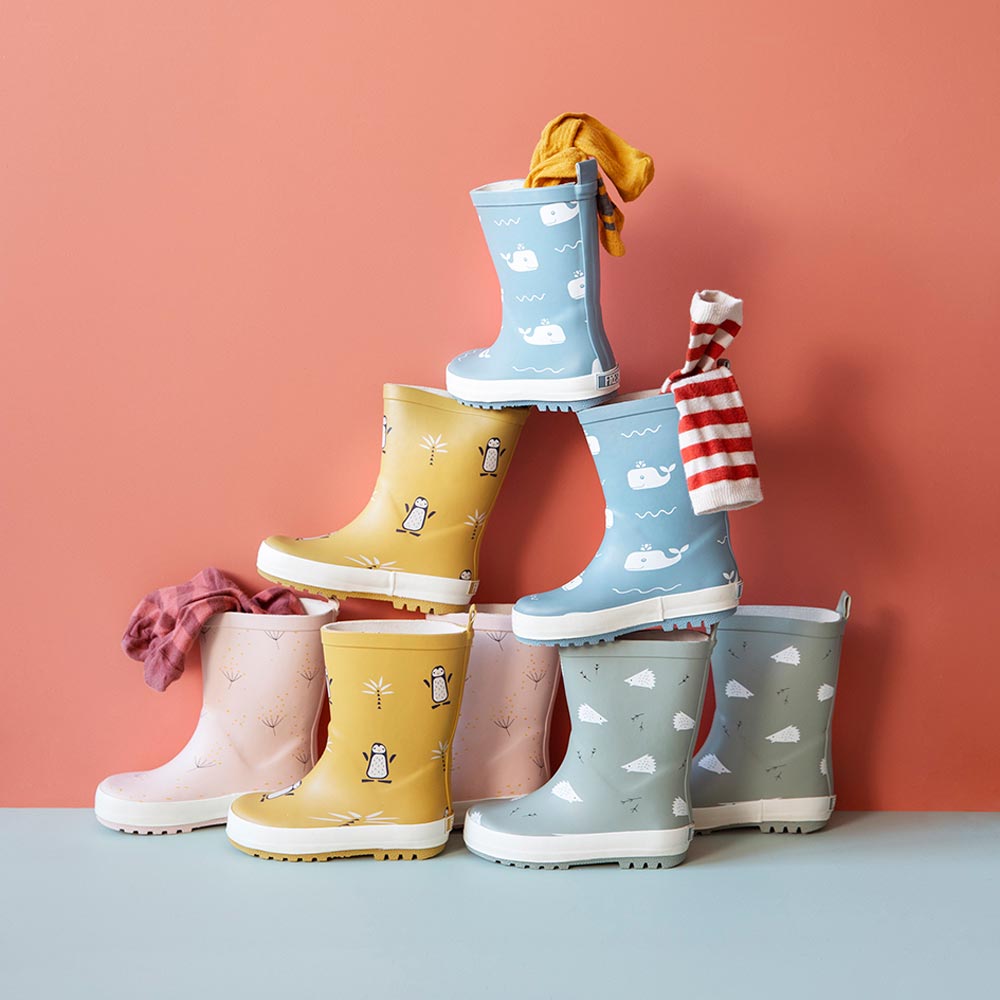 FUZZIO Kinder Gummistiefel Gefüttert - Leichte Regenstiefel Für Jungen & Mädchen