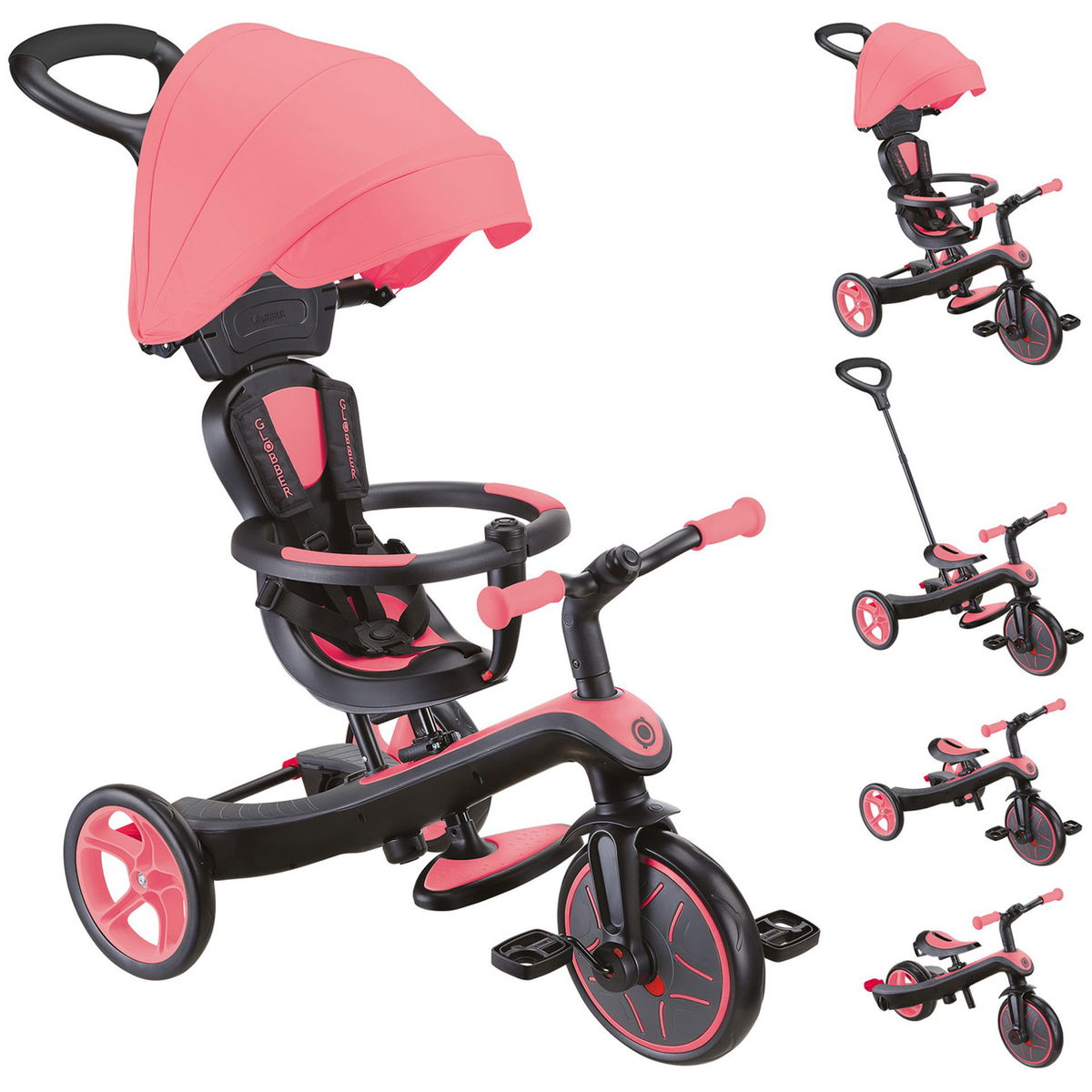 Product Image for Globber Trike Explorer 4 in 1 pink age from 10 M