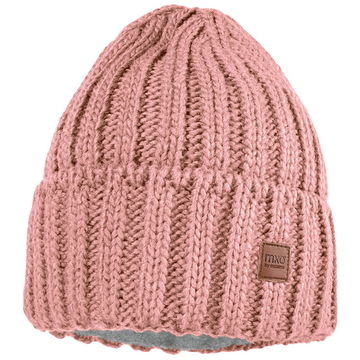 Set berretto e muffole in maglia a trecce - Marrone - Bambino;Bambina