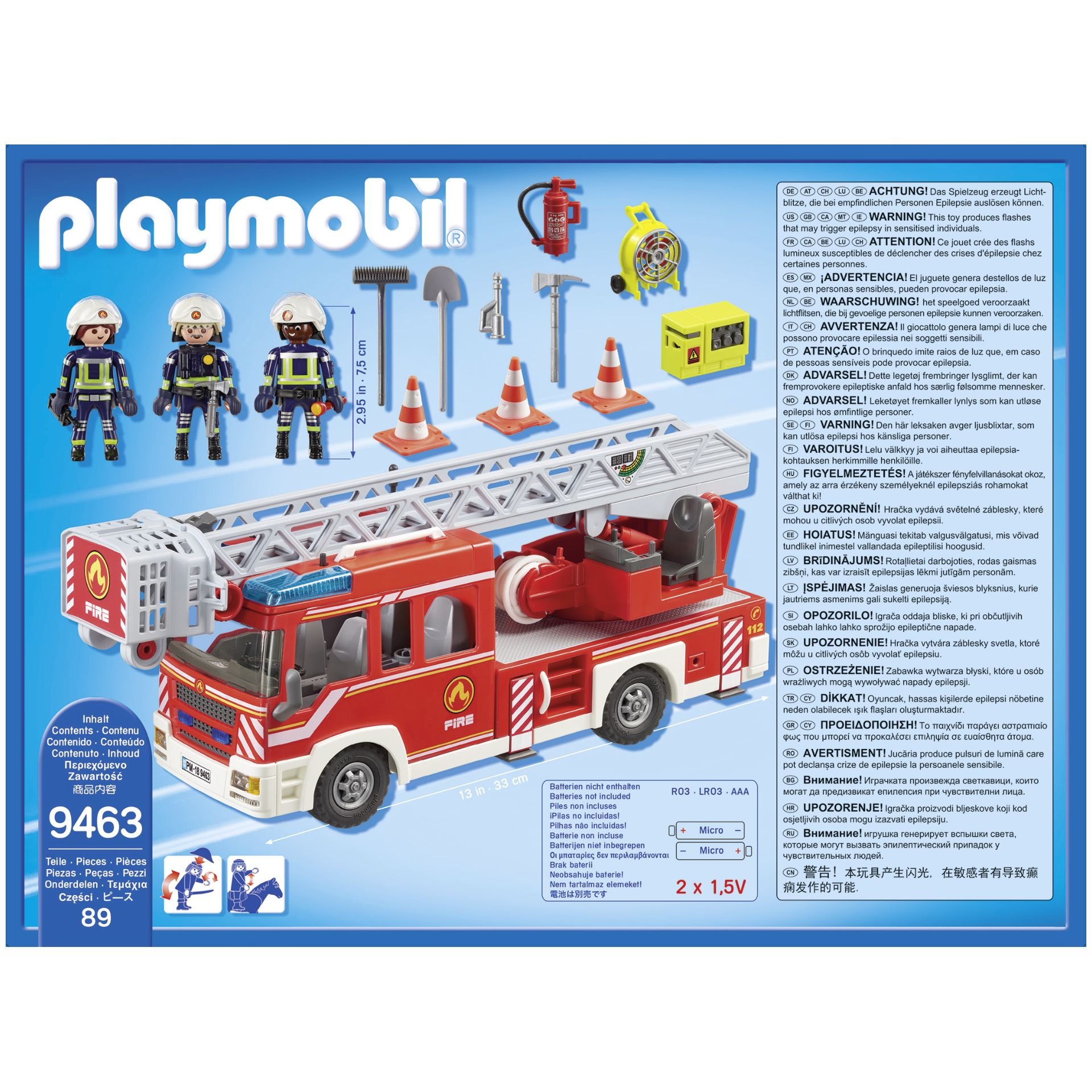 PLAYMOBIL Feuerwehr Leiterfahrzeug 9463 City Action Spielzeug F r playmobil-feuerwehr-leiterfahrzeug-9463-city-action-spielzeug-f-r