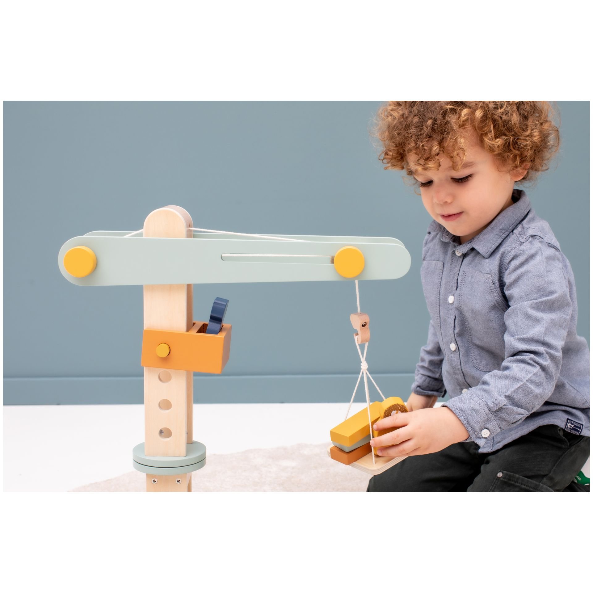 spielzeug kran holz Trixie Holz Kran - Perfektes Spielzeug für kleine Bauarbeiter