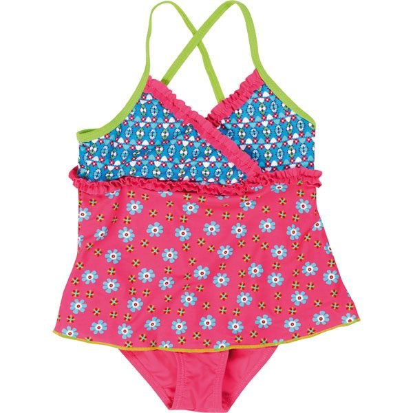 Playshoes UV Protection Swimsuit with Skirt Flowers