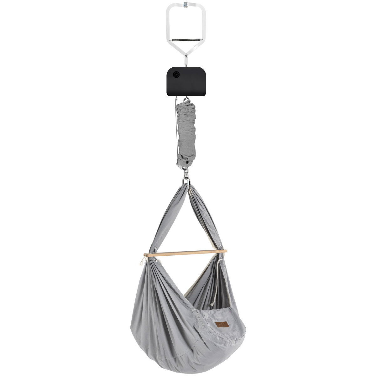 Product Image for SCHMUSEWOLKE Door clamp with anthracite motor and organic spring cradle grey Model Kunstfaser