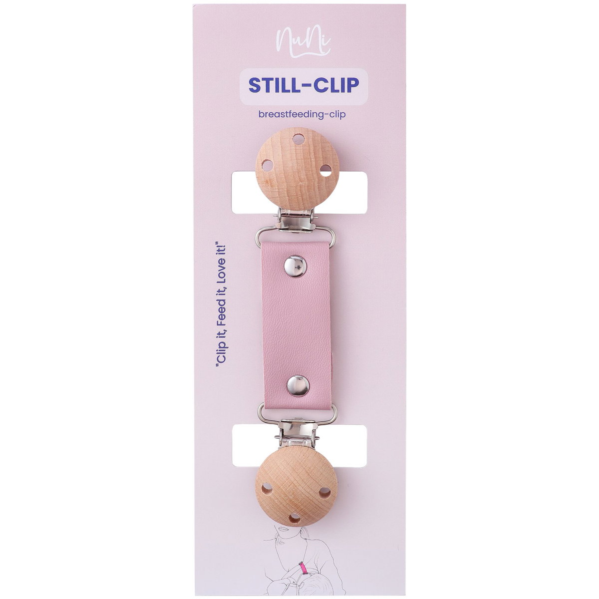Product Image for NuNi Stillclip rosa