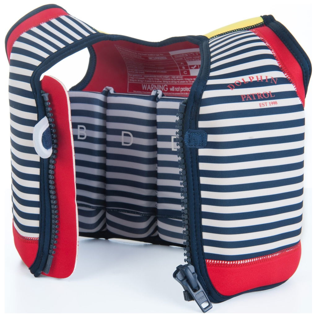 Konfidence Schwimmweste Kinder Neopren - Pink Hibiscus 4-5 Jahre