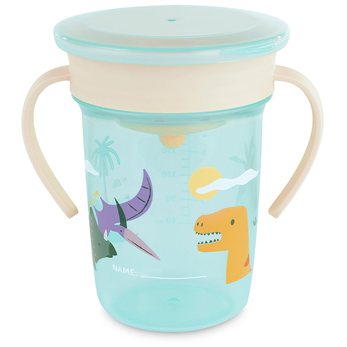 Product Image for miniland 360 training cup Model Jurassic Fill quantity 270ml