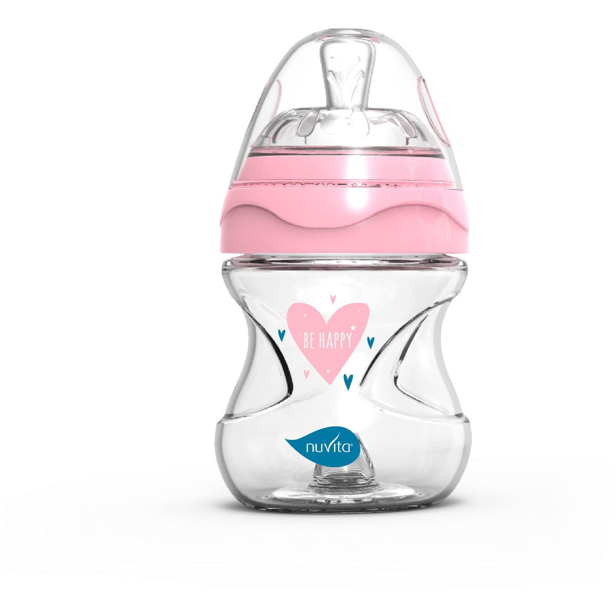Product Image for nuvita Glass bottle pink Size 140ml