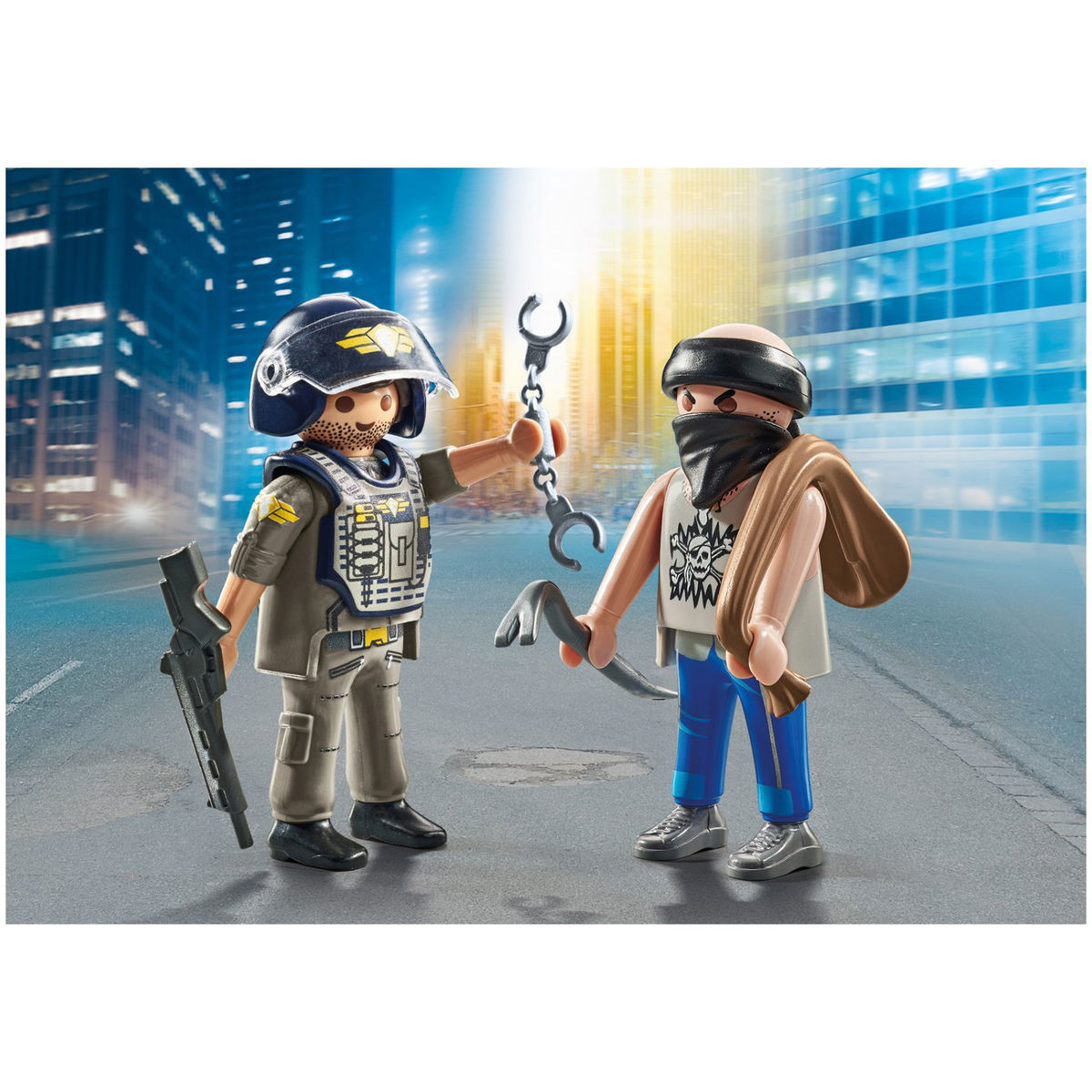 PLAYMOBIL Action Heroes 71505 SWAT & Bandit Set 4mybaby