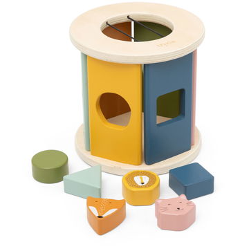 TRIXIE BABY - Labyrinthe Magnétique En Bois - 25x27,5 Cm - Avec Stylo - Dès 3 Ans - Motif Animaux - FSC