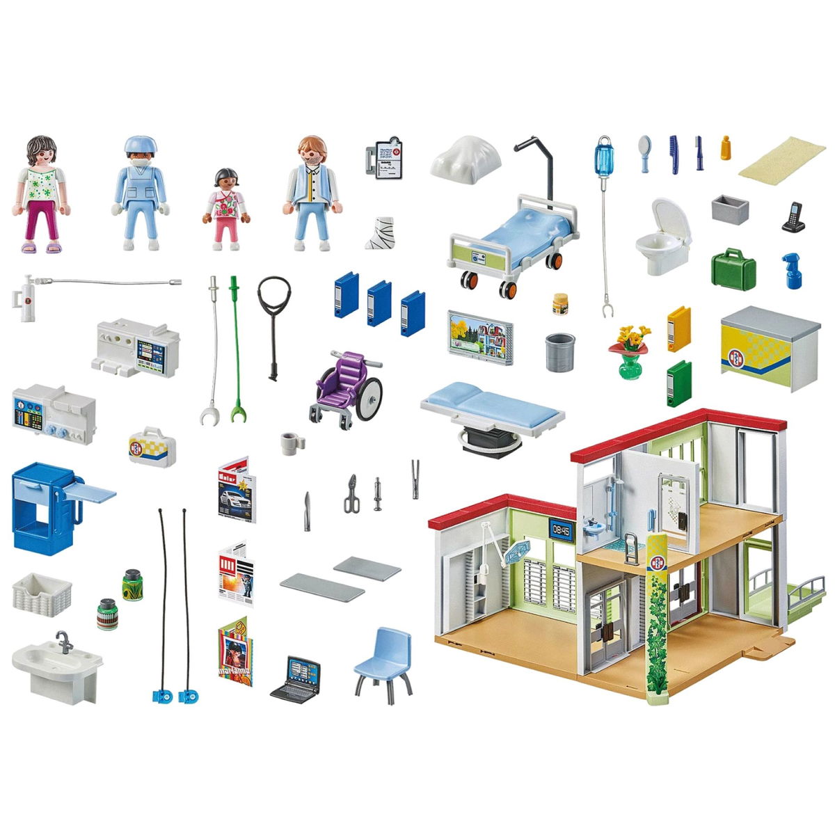 PLAYMOBIL Eroi d azione 71615 Ospedale moderno 4mybaby