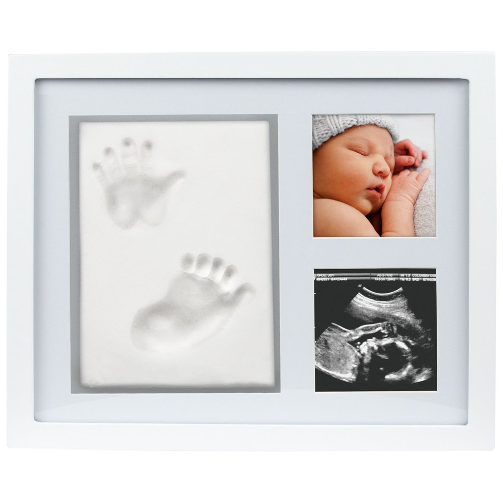 Pearhead Rahmen für Babyabdruck und zwei Fotos