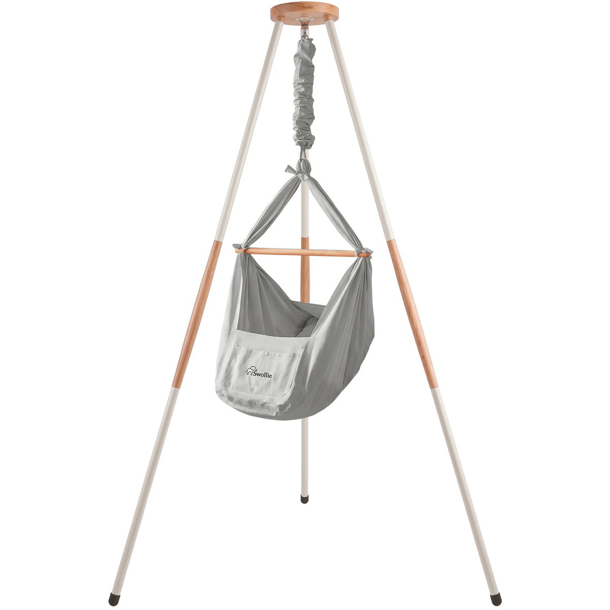 Product Image for Swollie Hamac à ressort Premium C-Swing avec structure Tipi grey/white