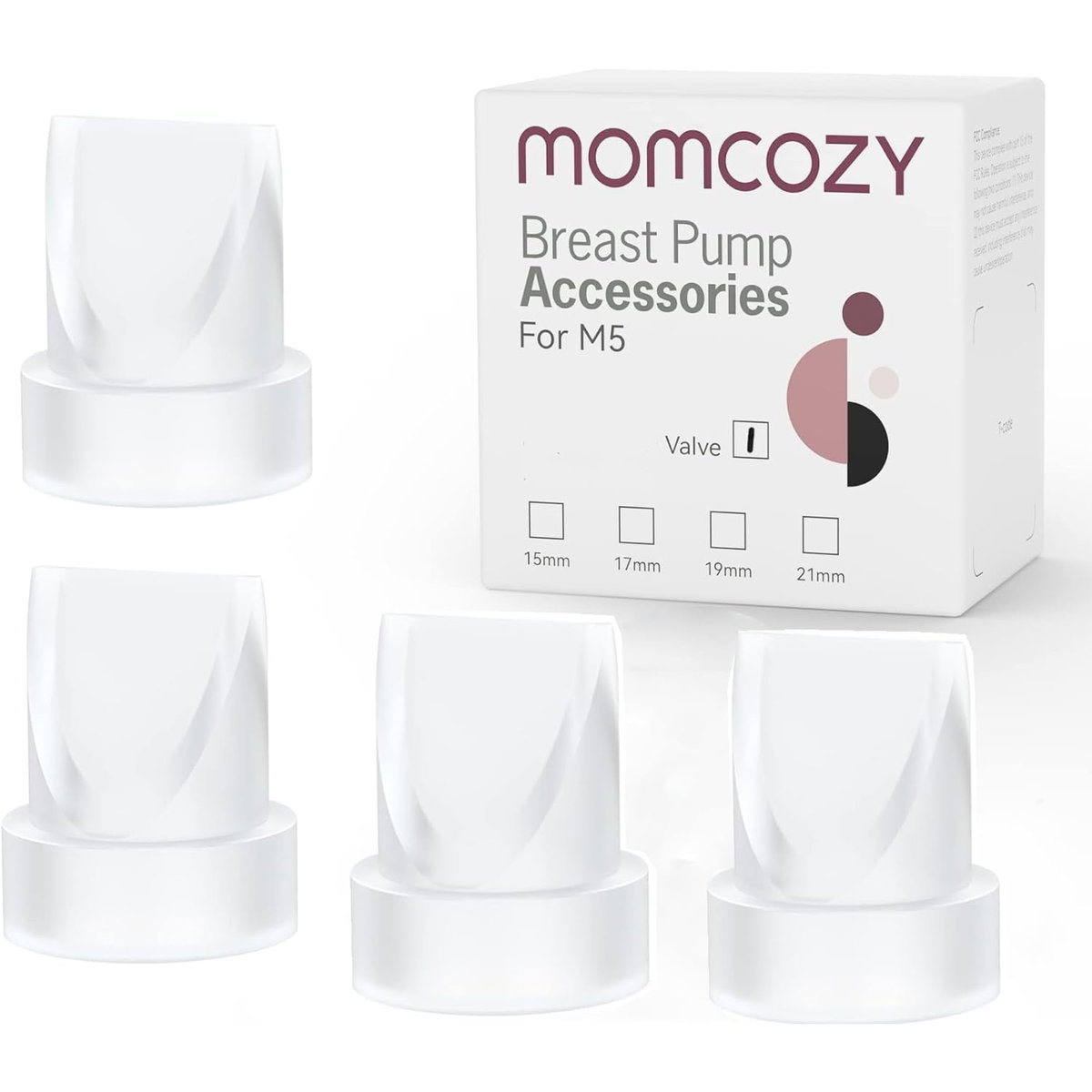Product Image for Momcozy Ventil für M5 Milchpumpe 4er Pack