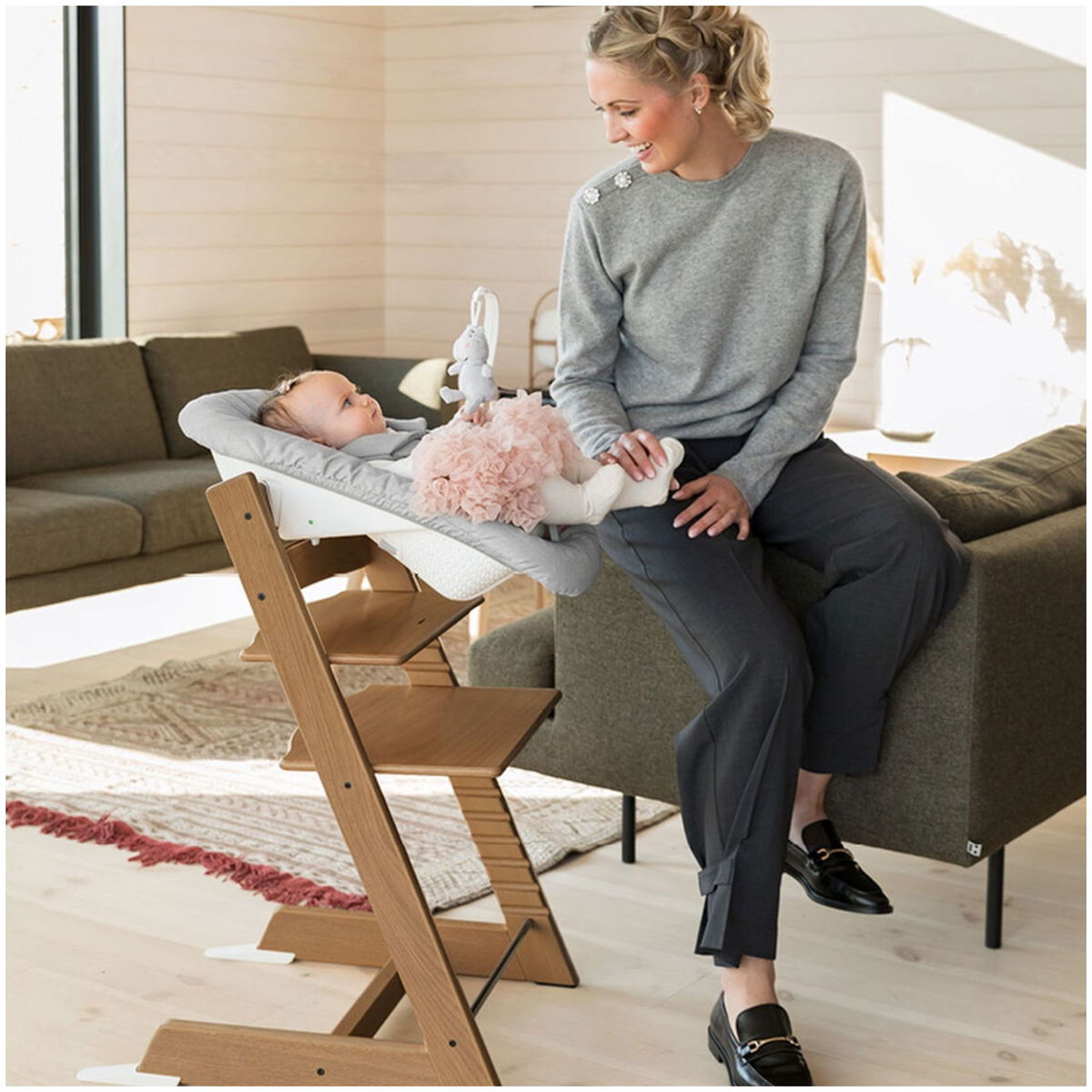 STOKKE Tripp Trapp high chair with newborn set comfort for