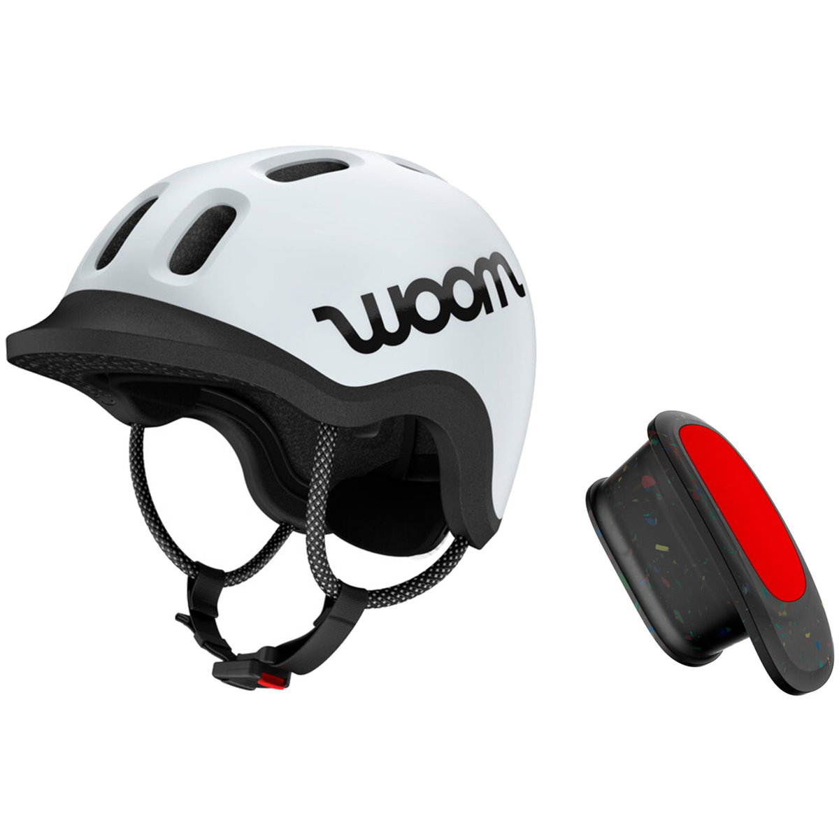 Product Image for woom READY Kinderhelm mit Helmlicht pale grey Grösse XS
