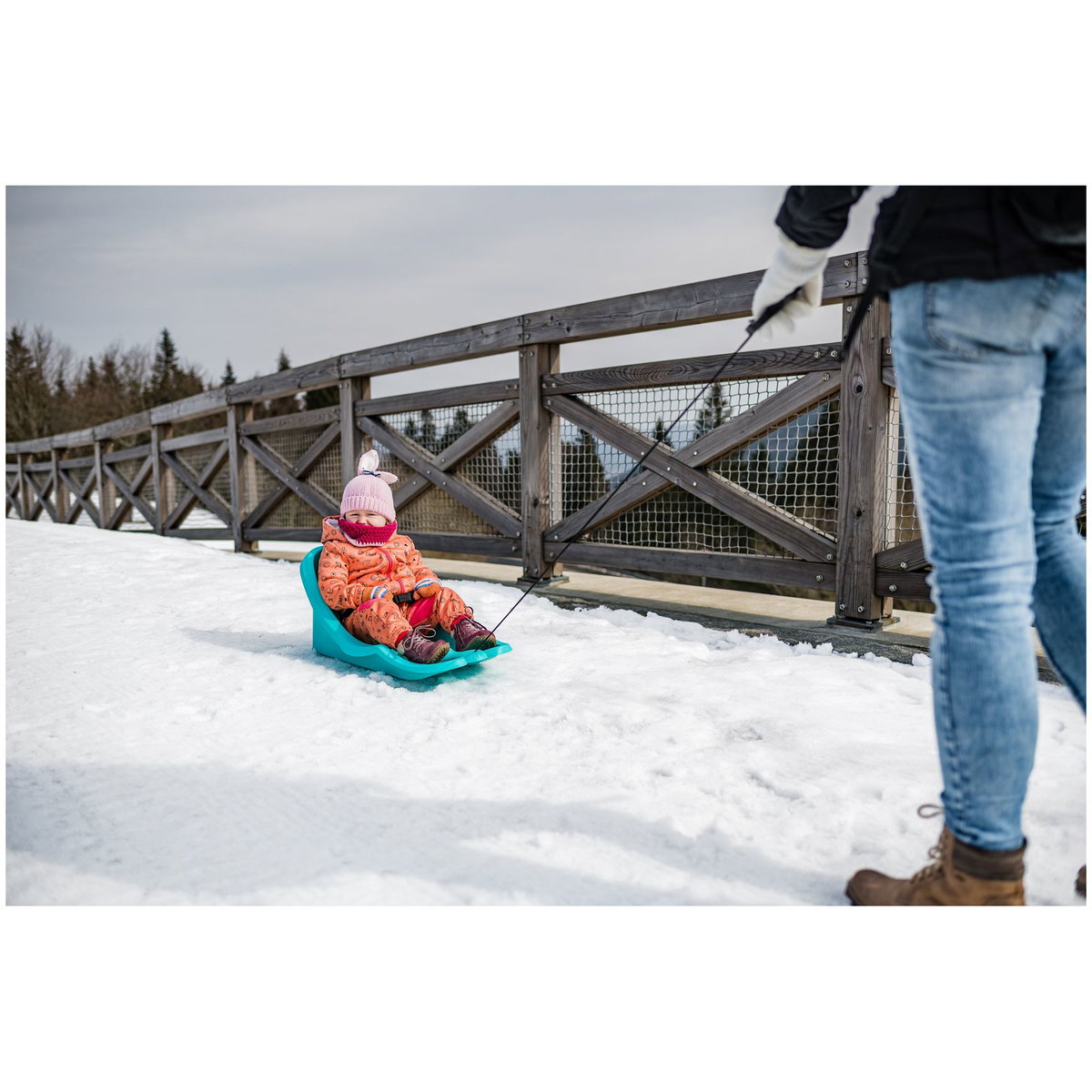 GIZMO RIDERS Luge Baby Rider - Bébé - Rose et noir - Sport