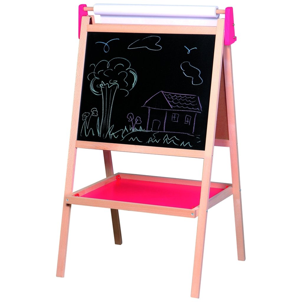 Spielba chalkboard with paper roll and chalks