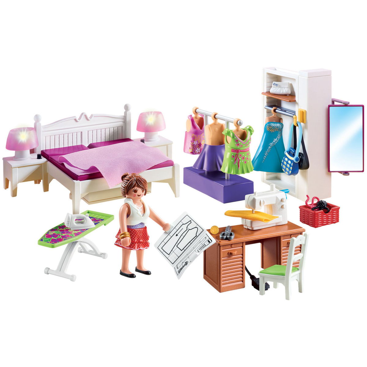playmobil dollhouse schlafzimmer mit naehecke kaufen