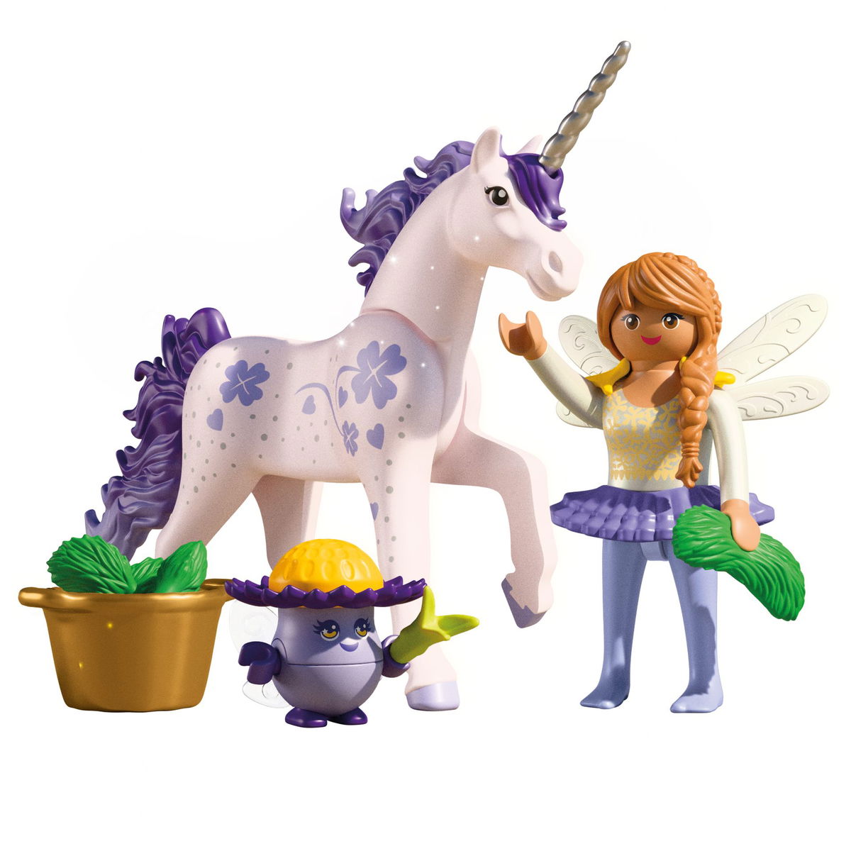 Playmobil Magic Unicorns – Licorne De Collection Fleur D'Arc-en-Ciel Avec Fée, Accessoires Interchangeables, Cadeau Magique Pour Enfants Dès 4 Ans