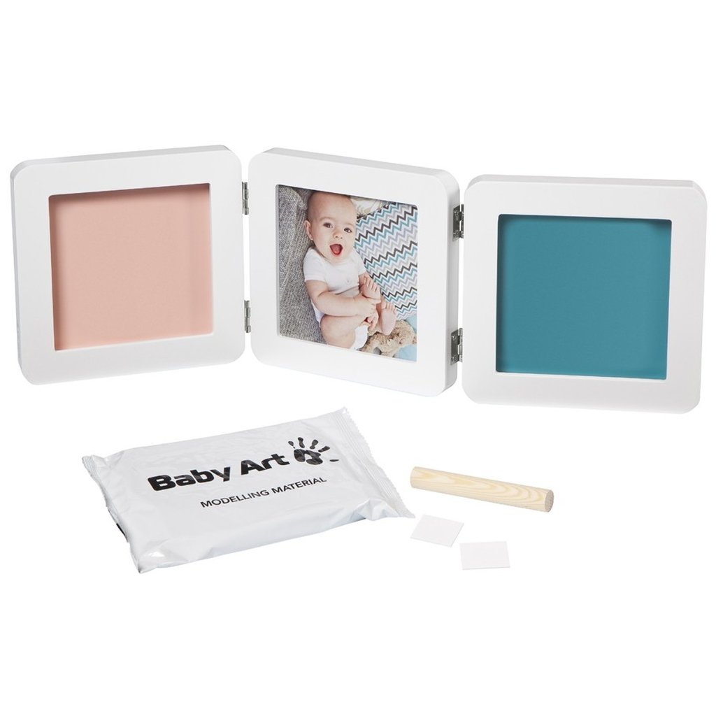 Kit d'empreintes Baby Art avec cadre photo My Baby Touch Double