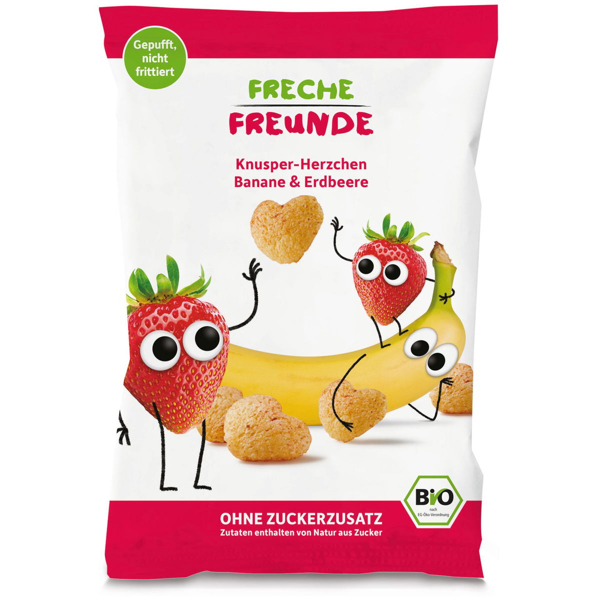 Freche Freunde Crispy Hearts – Organic Snack 12M+
