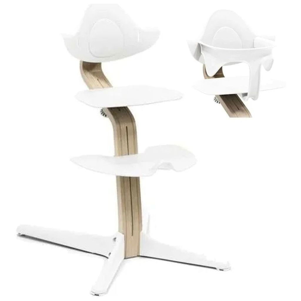 STOKKE Nomi Oak chair with baby set - ergonomics and comfort for your child