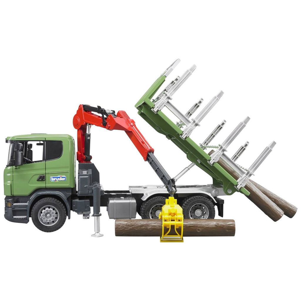 Crane Camion Legna Bruder Scania Gru Della Bruder Bruder